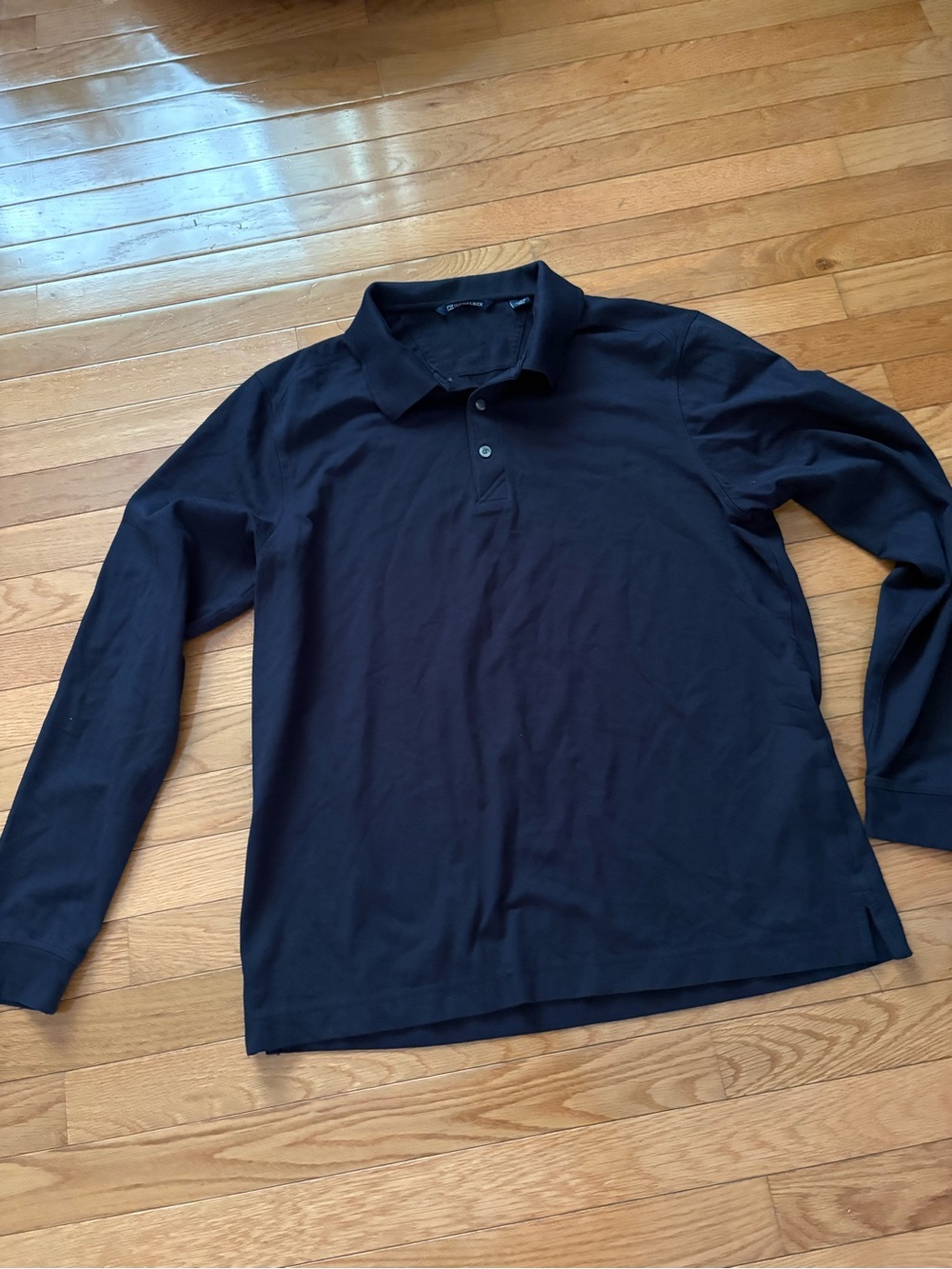 Cutter & Buck Long-Sleeve Polo Shirt - navy blue